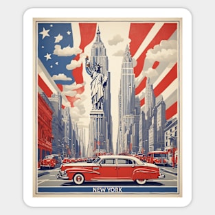 New York City United States of America Tourism Vintage Sticker